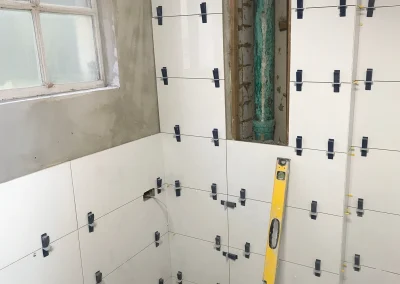 Renovation works underway with new cabinetry installation in Burleigh Waters Gold Coast