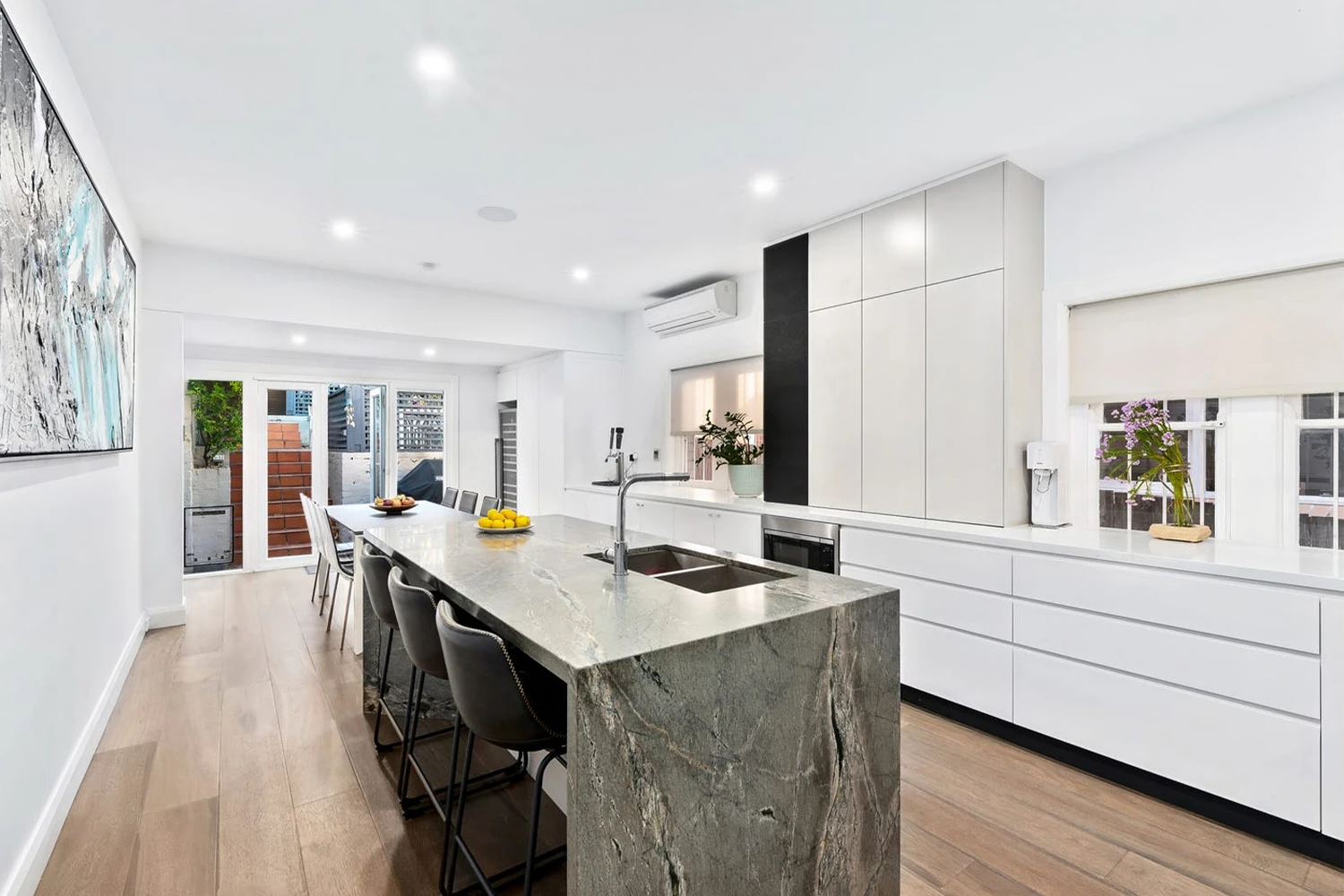 Modern renovated interior with quality joinery in Casuarina NSW