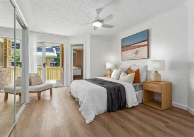 Finished apartment renovation with contemporary finishes at Gold Coast Highway Palm Beach