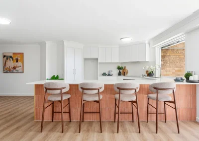 Renovated apartment interior with quality joinery at Gold Coast Highway Palm Beach