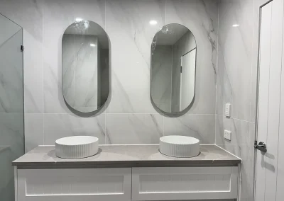 Completed home renovation with modern finishes at Ridgeline Way Highland Park