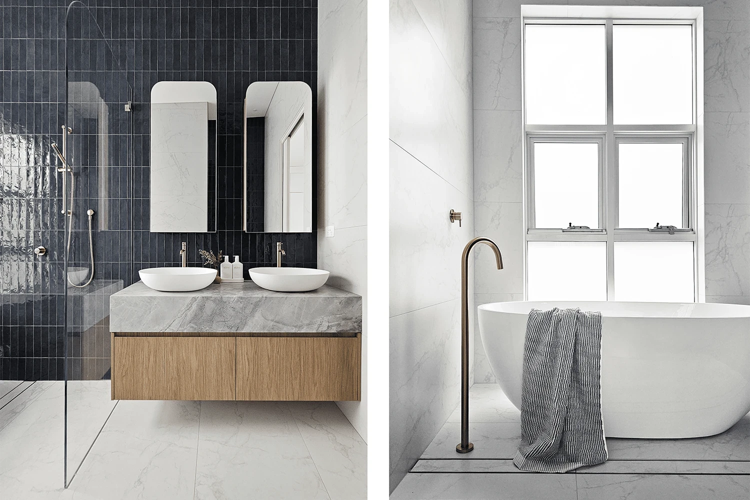 Modern bathroom renovation