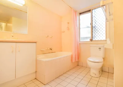 Original apartment fixtures and fittings before renovation at Gold Coast Highway Palm Beach