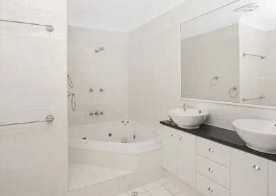 Original interior with dated finishes before home renovation at Ridgeline Way Highland Park