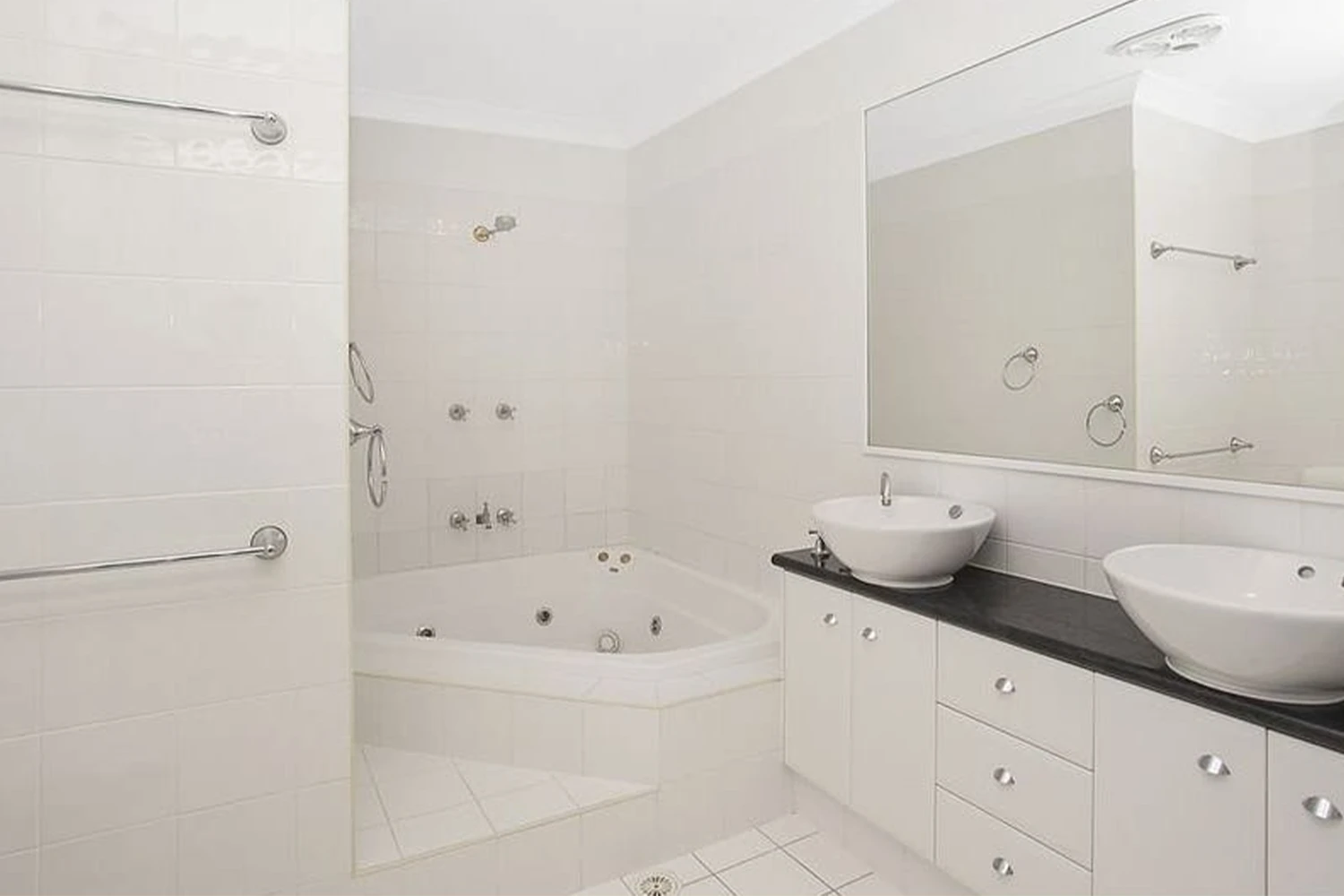 Original interior with dated finishes before home renovation at Ridgeline Way Highland Park