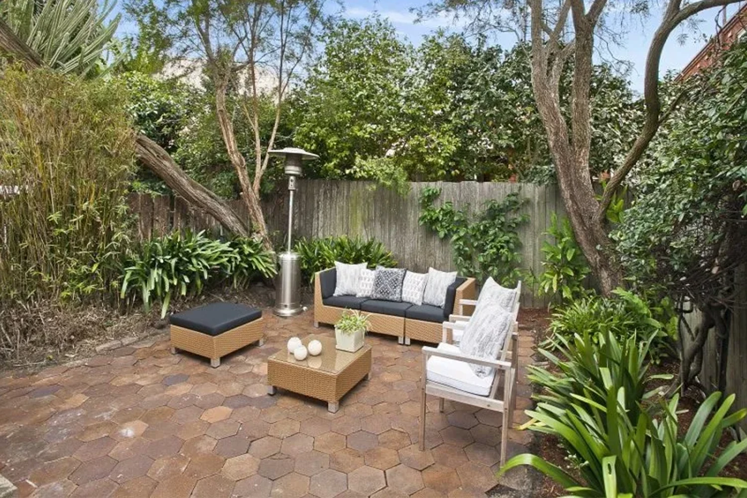 Original outdoor area before renovation in Burleigh Heads