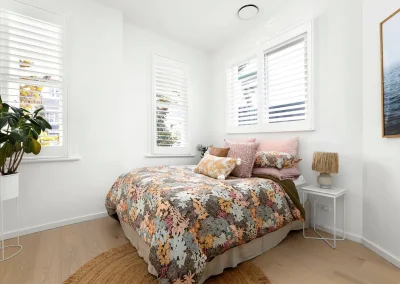 Renovated bedroom with fresh styling in Burleigh Heads