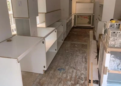 Renovation underway with new wall linings in Casuarina NSW