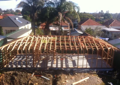 New home build in progress in Coolangatta Gold Coast