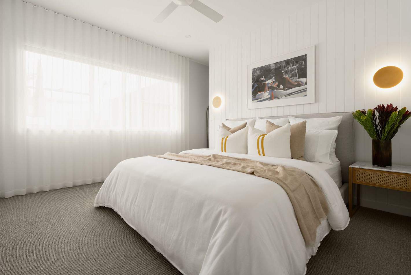 Renovated bedroom with contemporary styling and natural light